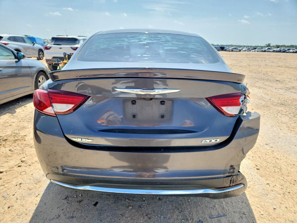 2015 Chrysler 200 VIN 1C3CCCAB4FN706524 COPART salvage auction — REAR END, Tx - Salvage Vehicle Title, sold $10 on 2026-07-30 (photo 6)