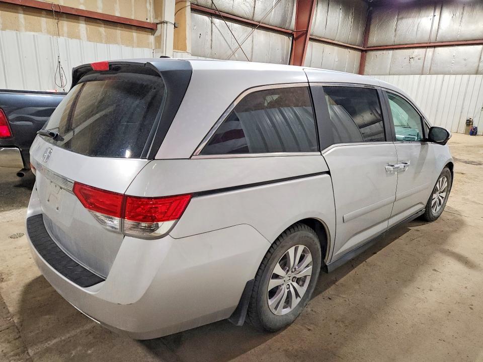 2014 Honda Odyssey VIN 5FNRL5H64EB080237 COPART salvage auction — FRONT END, AK - CERT OF VEH TITLE-RECONSTRUCTE, sold $750 on 2026-07-21 (photo 3)