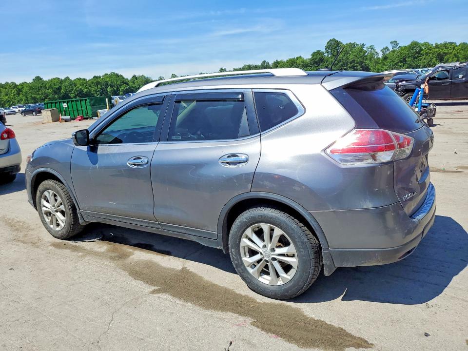 2016 Nissan Rogue VIN KNMAT2MT5GP729849 COPART salvage auction — FRONT END, Pa - Cert Of Title, sold $1,550 on 2026-07-23 (photo 2)