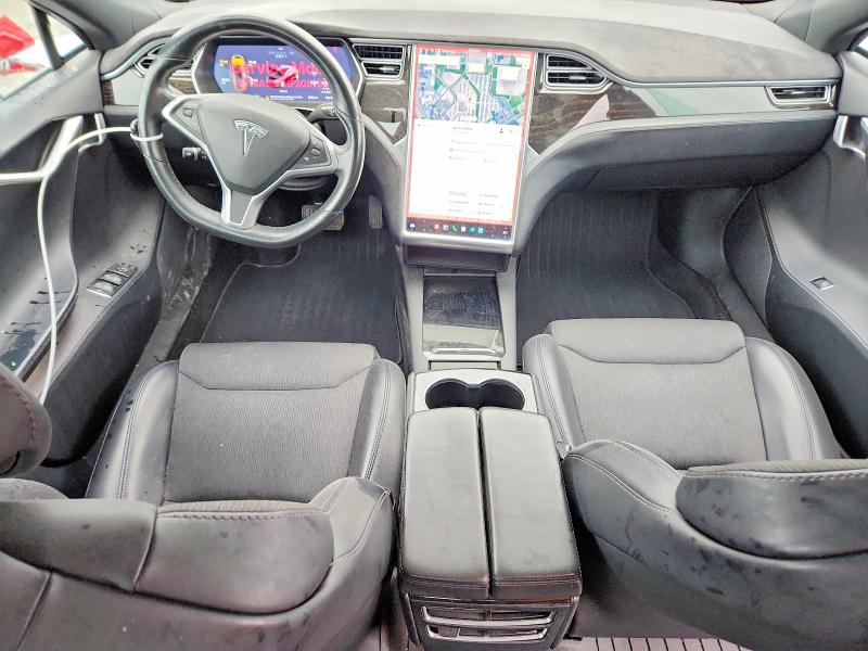 2017 Tesla VIN 5YJSA1E21HF205796 COPART salvage auction — SIDE, IN - CERT OF TITLE-SALVAGE TITLE, sold $8,000 on 2026-07-24 (photo 8)