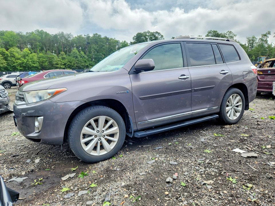 2012 Toyota Highlander VIN JTEDC3EH0C2004207 COPART salvage auction — REAR END, Md - Cert Of Salvage < 75% Damage, sold $5,900 on 2026-07-24 (photo 1)