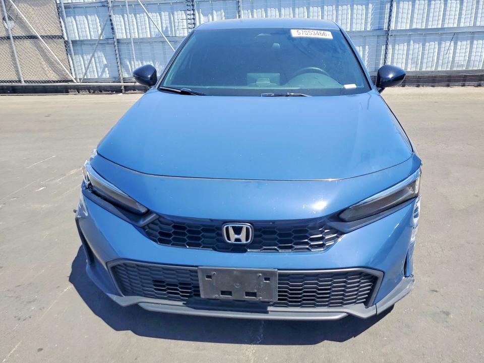 2025 Honda VIN 2HGFE2F53SH588468 COPART salvage auction — FRONT END, Ca - Salvage Certificate, sold $7,900 on 2026-07-29 (photo 5)