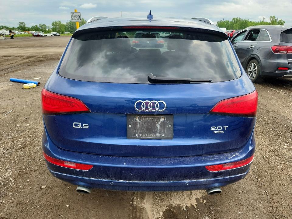 2013 Audi Q5 VIN WA1VFCFP3DA090796 COPART salvage auction — WATER/FLOOD, Qc - Irrecuperable, sold $550 on 2026-07-28 (photo 6)