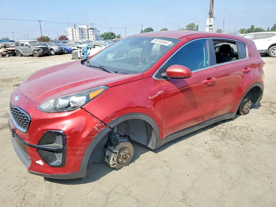2020 Kia Sportage VIN KNDPM3AC2L7696398 COPART salvage auction — STRIPPED, Ca - Salvage Certificate, sold $3,250 on 2026-07-16 (photo 1)
