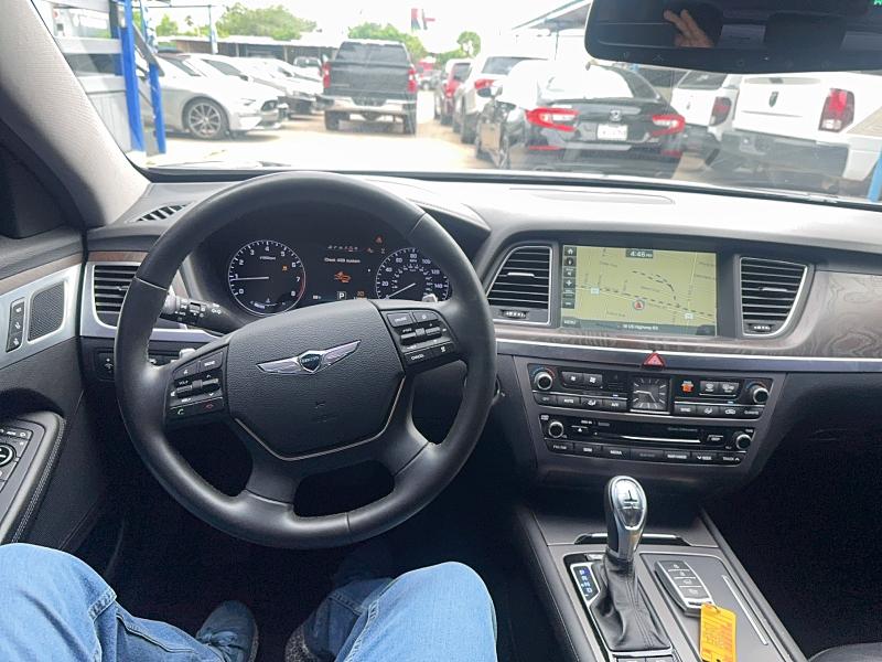 2017 Genesis G80 VIN KMHGN4JE0HU210311 COPART salvage auction — DAMAGE HISTORY, Nc - Salvage Cert-Rebuilt (P), sold $9,900 on 2026-07-08 (photo 9)