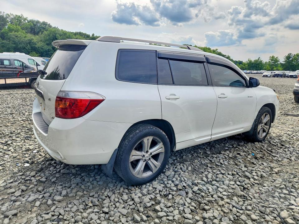 2008 Toyota Highlander VIN JTEES43A982085122 COPART salvage auction — SIDE, Nj - Cert Of Title-Salvage, sold $2,050 on 2026-07-13 (photo 3)