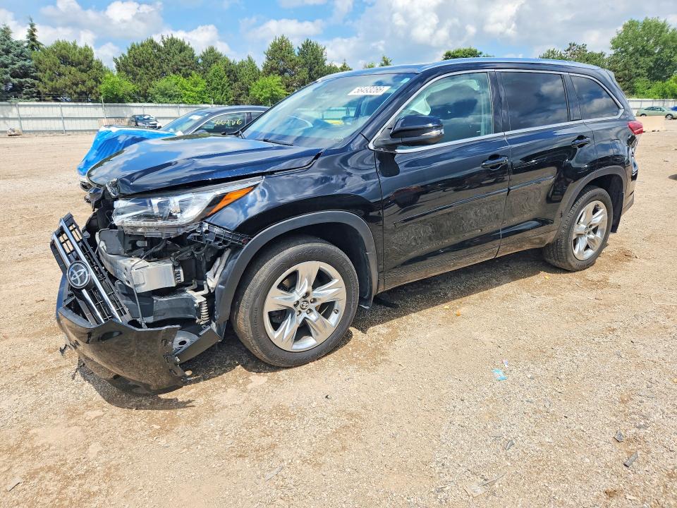 2018 Toyota Highlander VIN 5TDDZRFH8JS819393 COPART salvage auction — FRONT END, Il - Salvage Certificate, sold $250 on 2026-07-21 (photo 1)