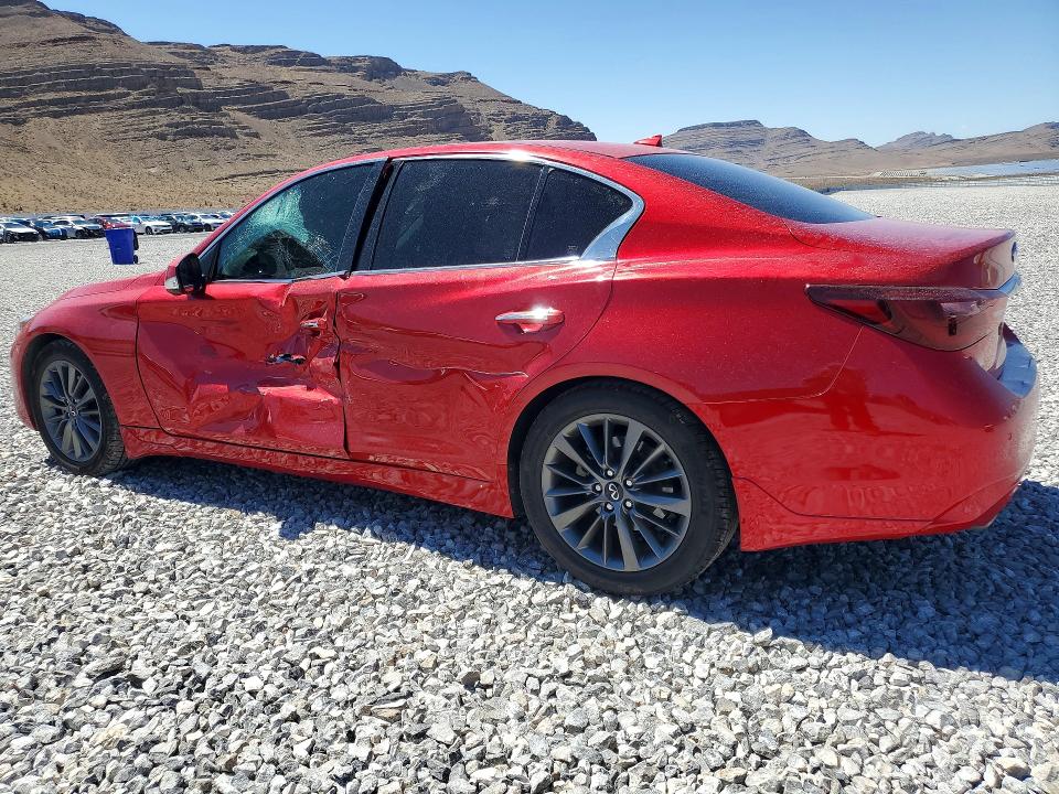 2021 Infiniti Q50 VIN JN1EV7BP9MM700448 COPART salvage auction — SIDE, Nv - Salvage Title, sold $6,600 on 2026-07-22 (photo 2)