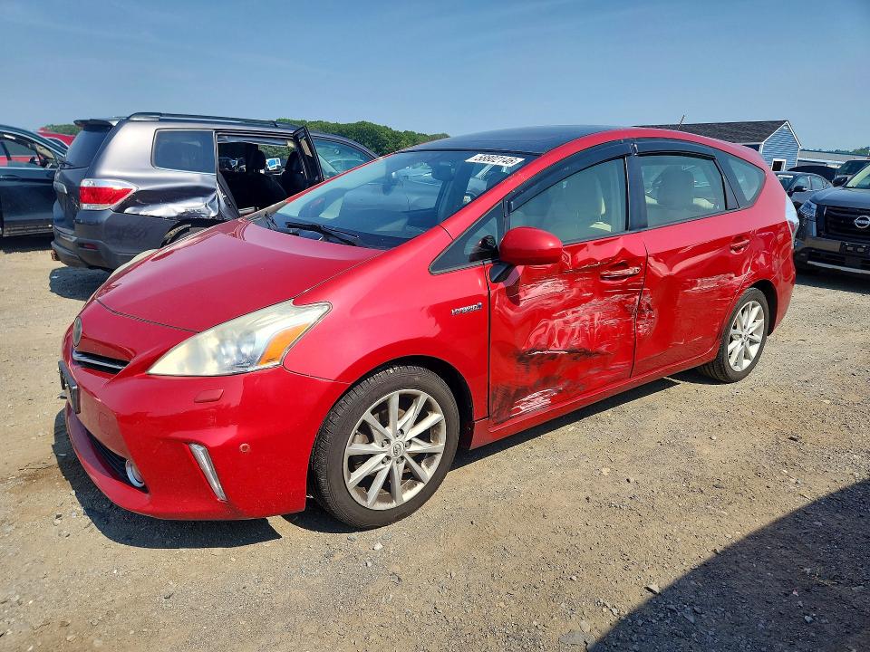 2012 Toyota Prius v VIN JTDZN3EU4C3042549 COPART salvage auction — SIDE, MA - CERT OF TITLE-RECONSTRCTD COLL, sold $125 on 2026-07-22 (photo 1)