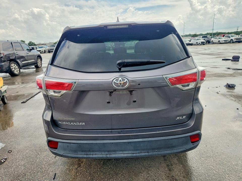 2016 Toyota Highlander VIN 5TDKKRFHXGS173889 COPART salvage auction — FRONT END, LA - CERT OF TITLE-SALVAGE, sold $7,100 on 2026-07-08 (photo 6)
