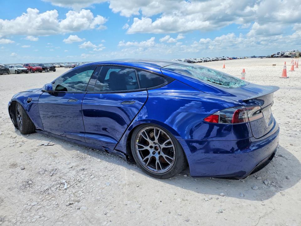 2021 Tesla Model s VIN 5YJSA1E60MF454393 COPART salvage auction — FRONT END, Tx - Salvage Vehicle Title, sold $12,900 on 2026-07-23 (photo 2)