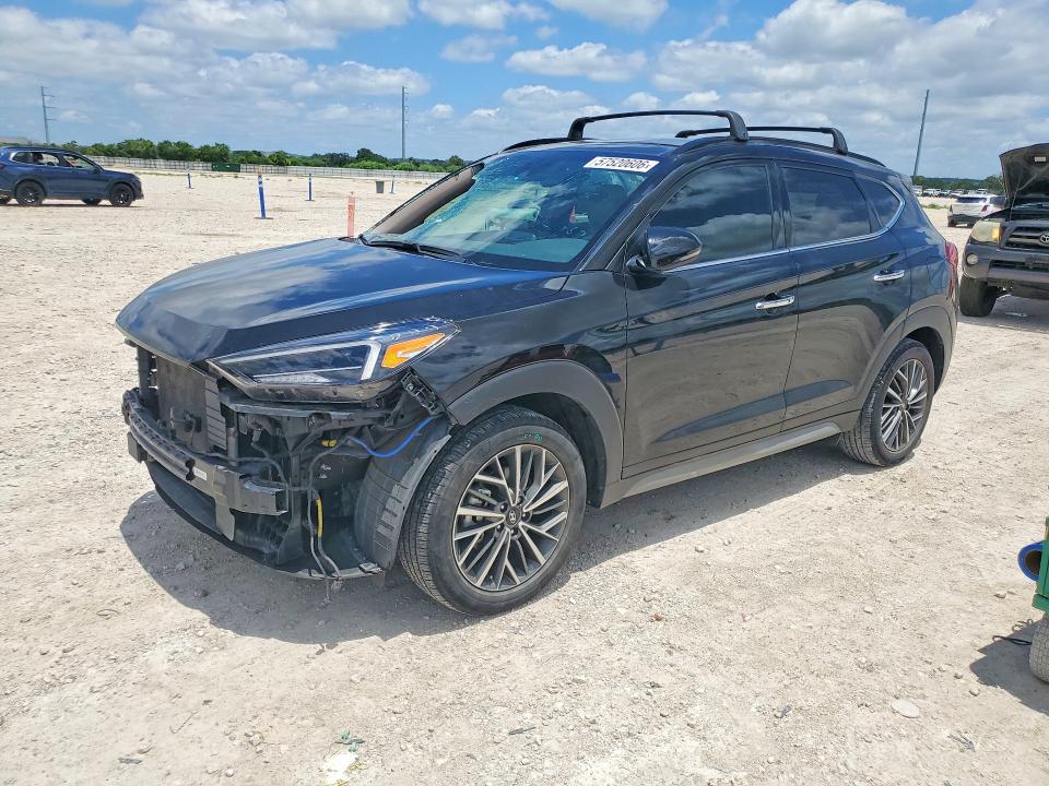 2021 Hyundai VIN KM8J33AL6MU305342 COPART salvage auction — FRONT END, TX - SALVAGE VEHICLE TITLE (P), sold $4,300 on 2026-07-23 (photo 1)