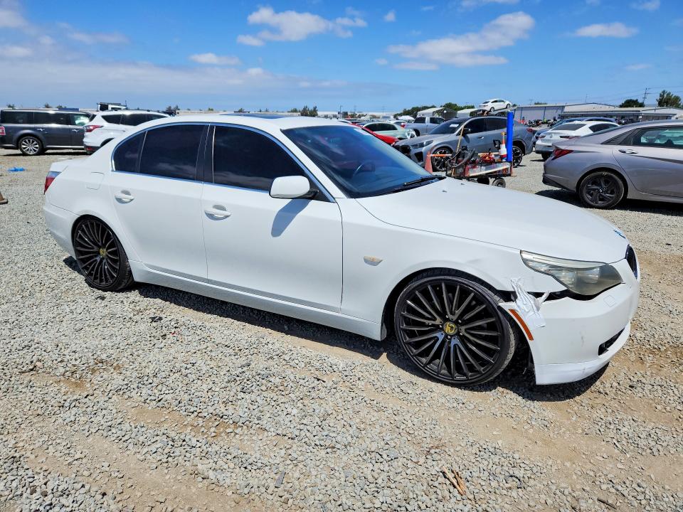 2008 BMW 5er VIN WBANU53548CT11940 COPART salvage auction — FRONT END, Ca - Salvage Certificate, sold $125 on 2026-07-21 (photo 4)