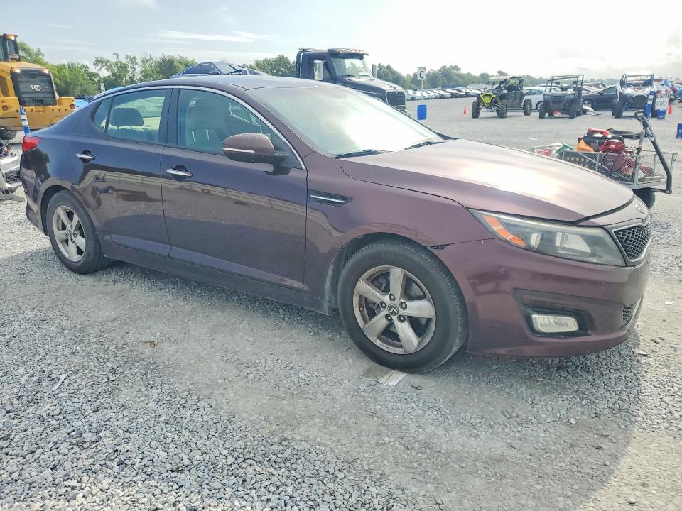 2014 Kia Optima VIN 5XXGM4A72EG286364 COPART salvage auction — MINOR DENT/SCRATCHES, Tx - Cert Of Title-Rebuilt Salvage, sold $925 on 2026-07-27 (photo 4)