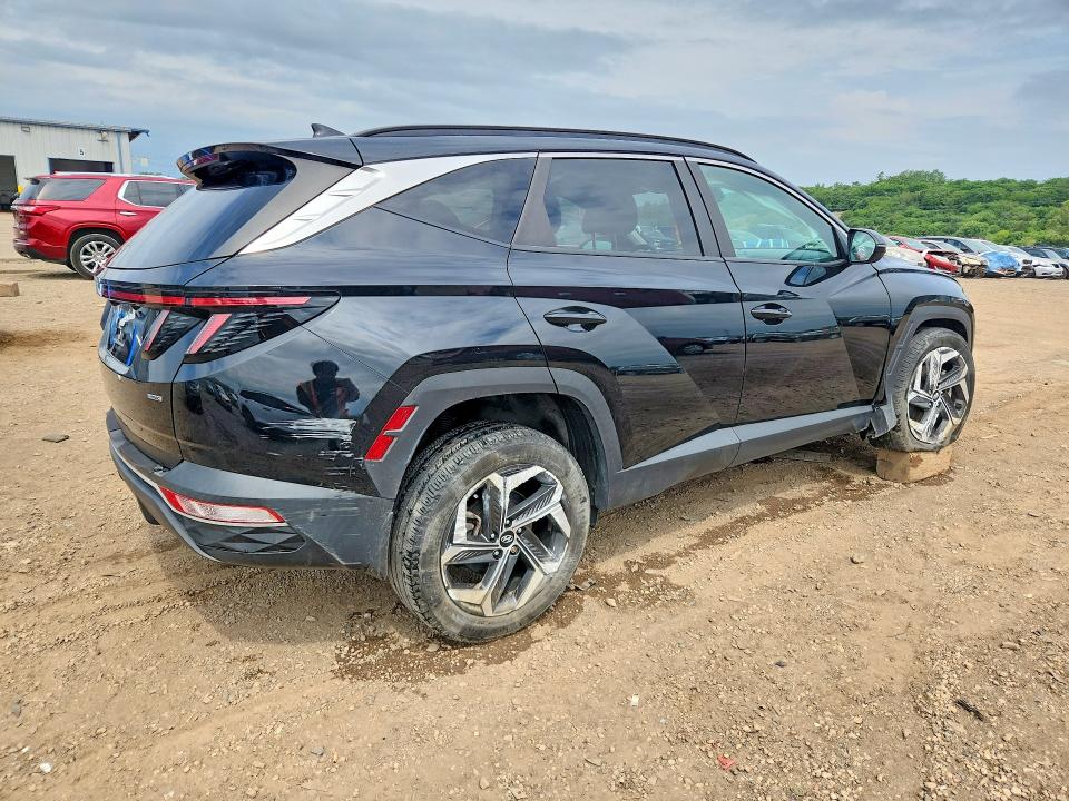 2022 Hyundai Tucson VIN 5NMJFCAE5NH122519 COPART salvage auction — REAR END, Il - Salvage Certificate, sold $8,200 on 2026-07-31 (photo 3)
