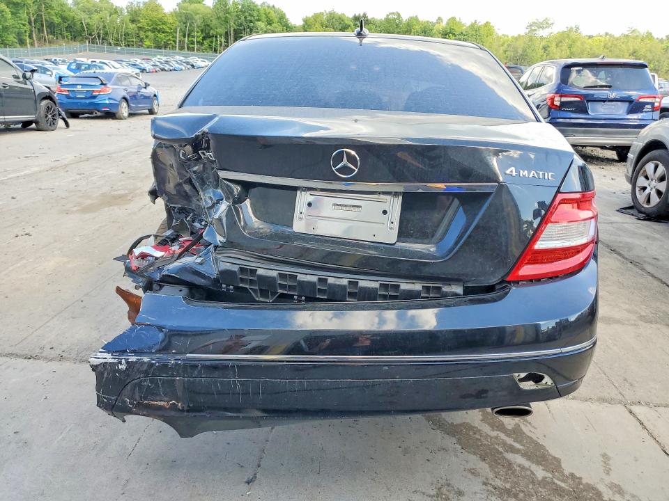 2009 Mercedes-benz C class VIN WDDGF81X49F208096 COPART salvage auction — REAR END, PA - CERT OF SALV-R=RECONSTRUCTED, sold $2 on 2026-07-29 (photo 6)