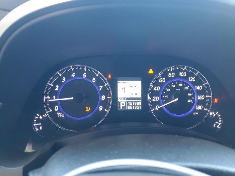 2013 Infiniti Fx VIN JN8CS1MU7DM141743 COPART salvage auction — FRONT END, Ca - Salvage Certificate, sold $500 on 2026-07-21 (photo 9)