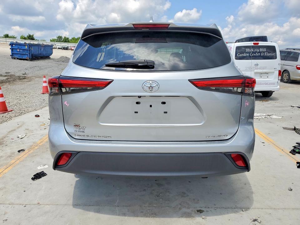 2021 Toyota Highlander VIN 5TDGZRBH9MS527355 COPART salvage auction — FRONT END, Ky - Cert Of Title-Salvage, sold $12,600 on 2026-07-16 (photo 6)