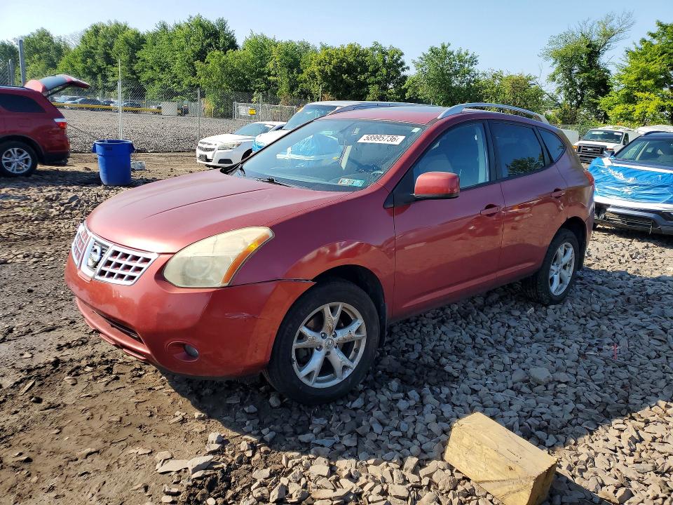 2008 Nissan Rogue VIN JN8AS58V08W139988 COPART salvage auction — FRONT END, PA - CERT OF SALV-R=RECONSTRUCTED, sold $700 on 2026-07-15 (photo 1)