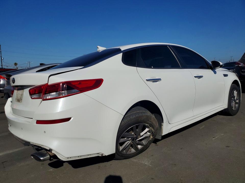 2020 Kia Optima VIN 5XXGT4L36LG409299 COPART salvage auction — REAR END, Ca - Salvage Certificate, sold $1,550 on 2026-07-27 (photo 3)