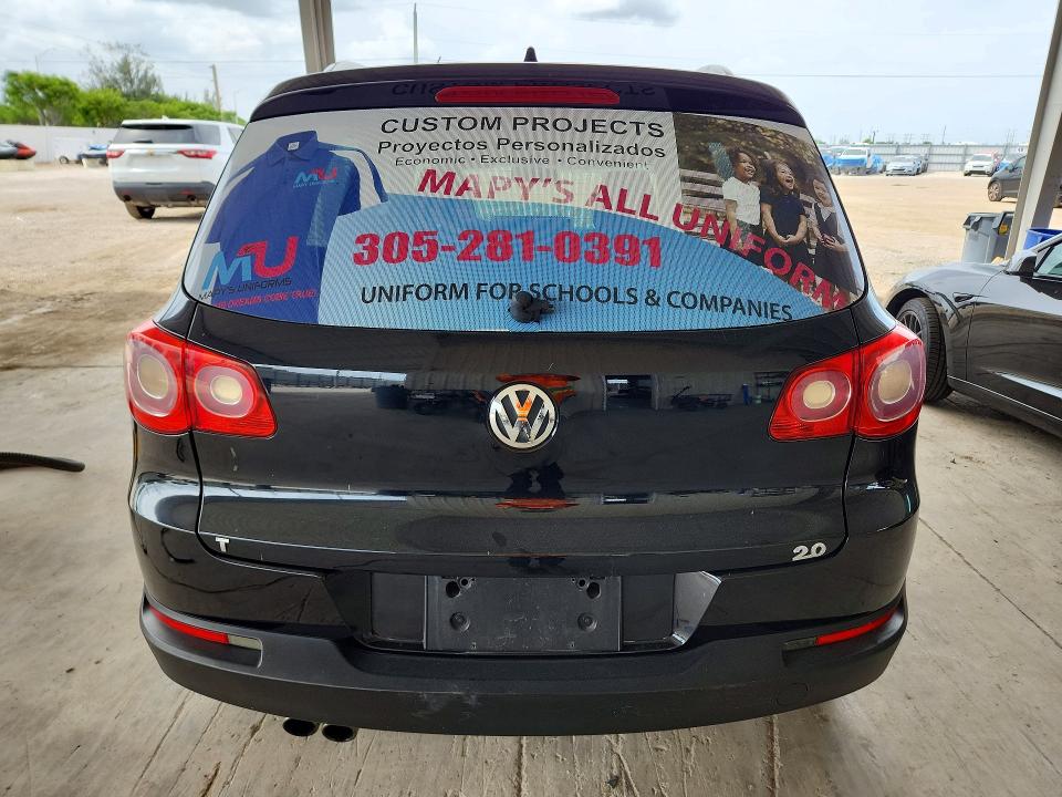 2009 Volkswagen Tiguan VIN WVGAV75N19W501214 COPART salvage auction — FRONT END, Fl - Cert Of Title Slvg Rebuildable, sold $475 on 2026-07-29 (photo 6)