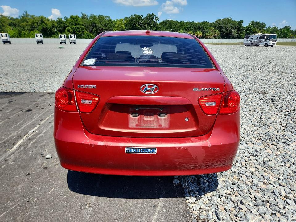 2009 Hyundai Elantra VIN KMHDU46D99U640166 COPART salvage auction — FRONT END, Fl - Cert Of Title Slvg Rebuildable, sold $450 on 2026-07-13 (photo 6)