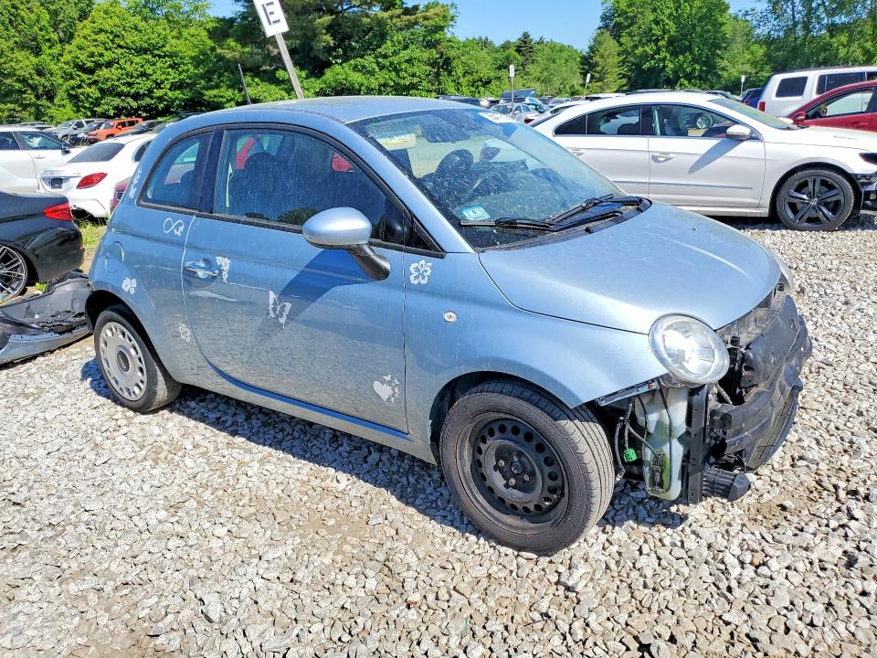 2015 Fiat 500 VIN 3C3CFFAR7FT507585 COPART salvage auction — REAR END, MA - CERT OF TITLE-RECONSTRCTD COLL, sold $300 on 2026-08-06 (photo 4)