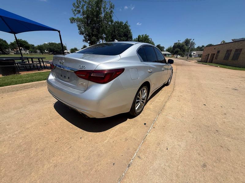 2018 Infiniti Q50 VIN JN1EV7AR4JM440734 COPART salvage auction — MINOR DENT/SCRATCHES, Ok - Certificate Of Title (P), sold $3,000 on 2026-07-14 (photo 4)