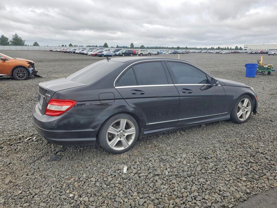 2011 Mercedes-benz C class VIN WDDGF8BB9BR184059 COPART salvage auction — FRONT END, WA - BILL OF SALE, sold $375 on 2026-07-08 (photo 3)