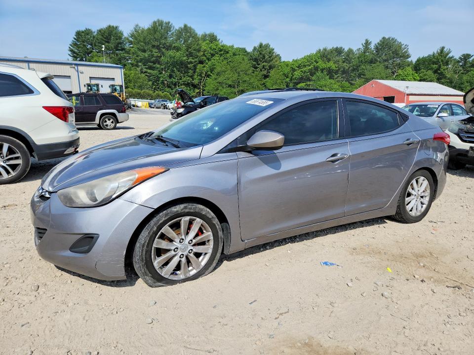 2011 Hyundai Elantra VIN KMHDH4AE1BU080573 COPART salvage auction — REAR END, Ma - Cert Of Title-Reconstrctd Coll, sold $425 on 2026-07-02 (photo 1)