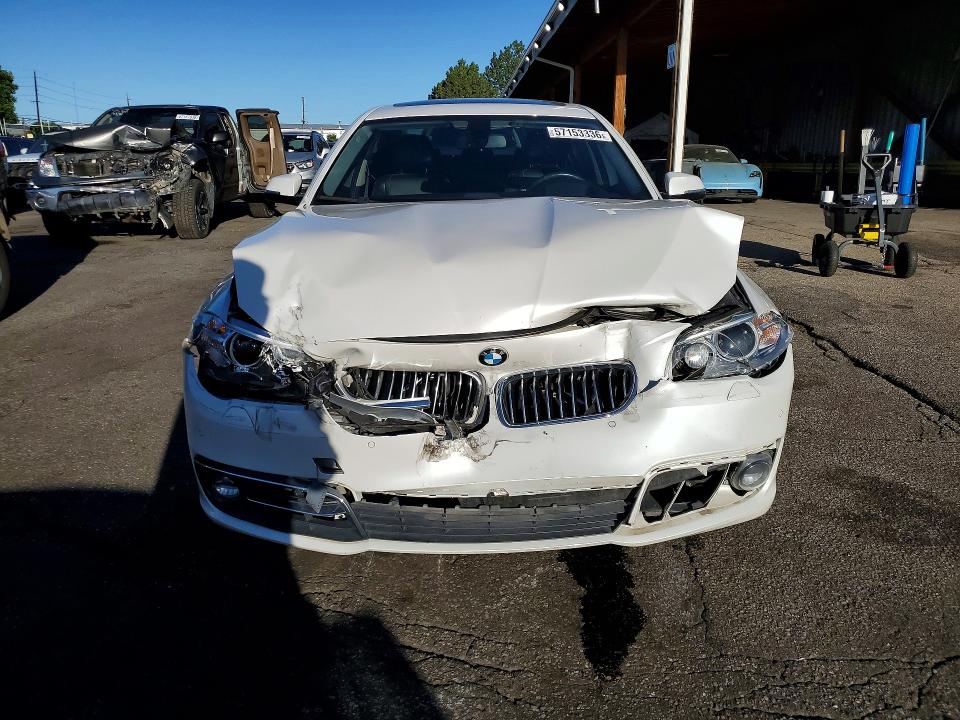 2015 BMW 5er VIN WBA5A7C57FD621723 COPART salvage auction — FRONT END, Co - Public - Salvage Title, sold $4,500 on 2026-07-09 (photo 5)