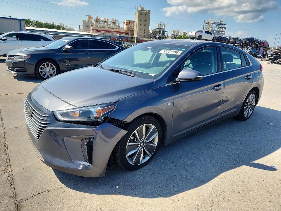 2019 Hyundai Ioniq VIN KMHC85LC6KU110924 COPART salvage auction — WATER/FLOOD, LA - CERT OF TITLE-SALVAGE FLOOD, sold $1,100 on 2026-07-22 (photo 1)