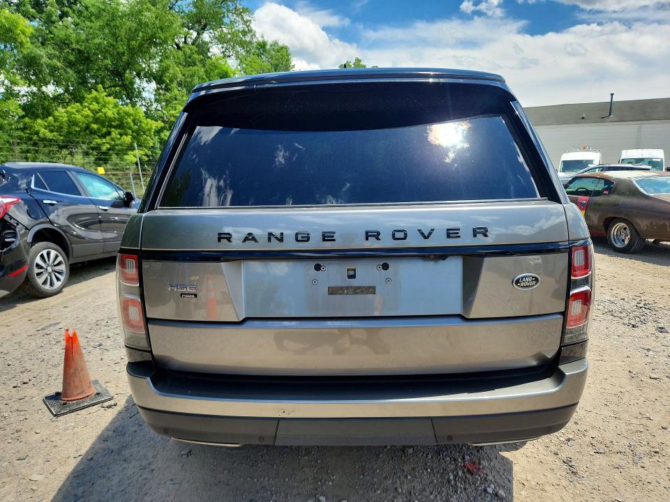 2021 Land rover RANGE ROVER VIN SALGS2SE6MA456462 COPART salvage auction — FRONT END, St - Salvage Title, sold $10,400 on 2026-07-29 (photo 6)