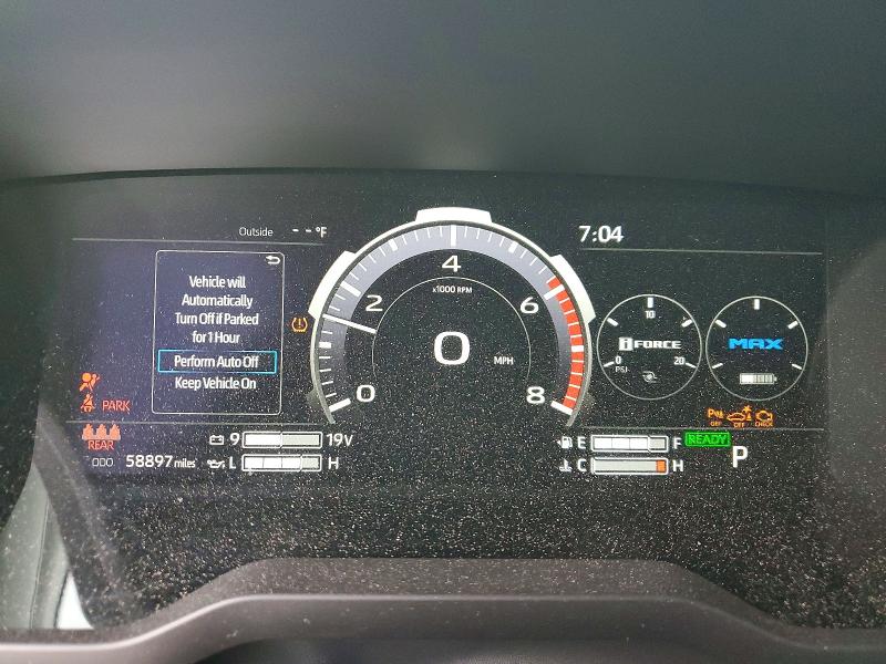 2024 Toyota Tundra VIN 5TFJC5DB1RX045439 COPART salvage auction — FRONT END, Fl - Cert Of Title Slvg Rebuildable, sold $14,200 on 2026-07-30 (photo 9)