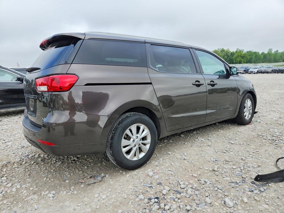 2015 Kia SEDONA VIN KNDMB5C16F6080035 COPART salvage auction — FRONT END, Mi - Certificate Of Title, sold $775 on 2026-07-02 (photo 3)