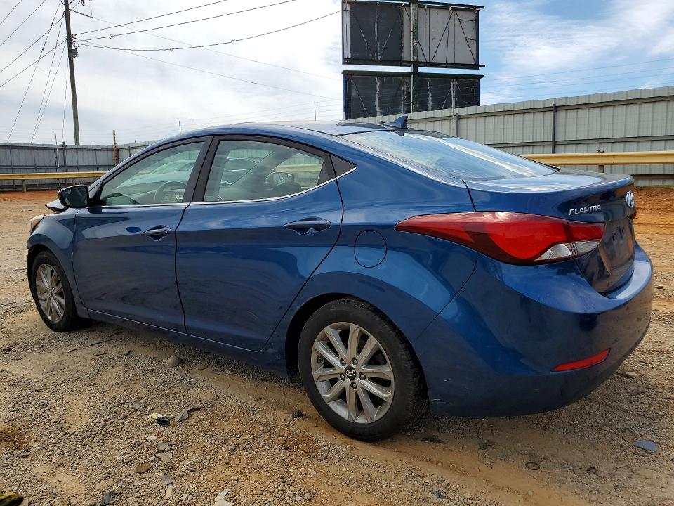 2015 Hyundai Elantra VIN KMHDH4AE2FU298169 COPART salvage auction — FRONT END, Va - Cert Of Title - Salvage, sold $700 on 2026-07-10 (photo 2)