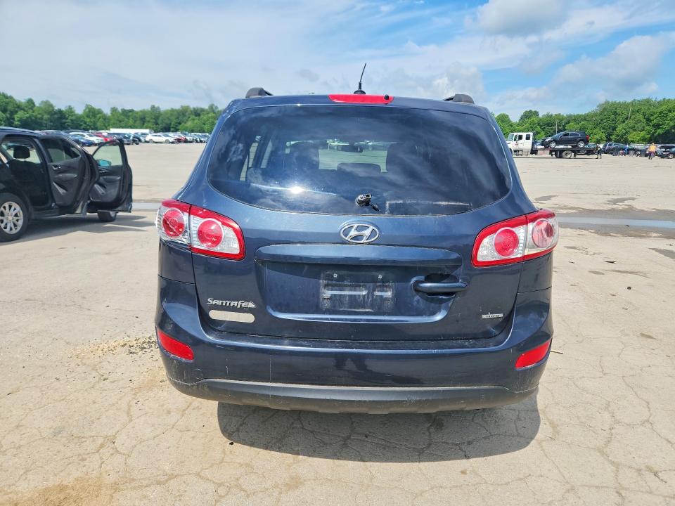 2012 Hyundai Santa fe VIN 5XYZGDAB0CG097483 COPART salvage auction — REAR END, Salvage Title, sold $1,400 on 2026-07-16 (photo 6)