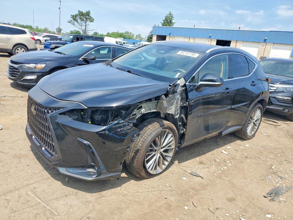 2022 Lexus Nx VIN 2T2GGCEZ4NC001034 COPART salvage auction — FRONT END, Mi - Cert Of Title-Salvage Vehicle, sold $21,700 on 2026-07-31 (photo 1)