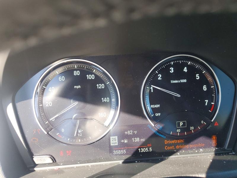 2021 BMW X1 VIN WBXJG9C03M5U00601 COPART salvage auction — FRONT END, CA - SALVAGE CERTIFICATE, sold $4,400 on 2026-07-17 (photo 9)