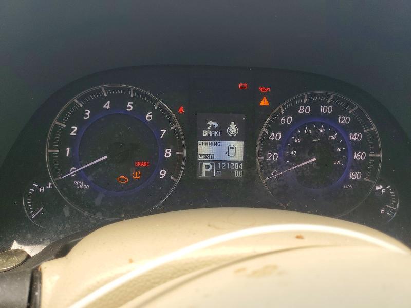 2012 Infiniti VIN JN8AS1MU4CM121052 COPART salvage auction — REAR END, Sc - Certificate Of Title (P), sold $2,350 on 2026-07-21 (photo 9)
