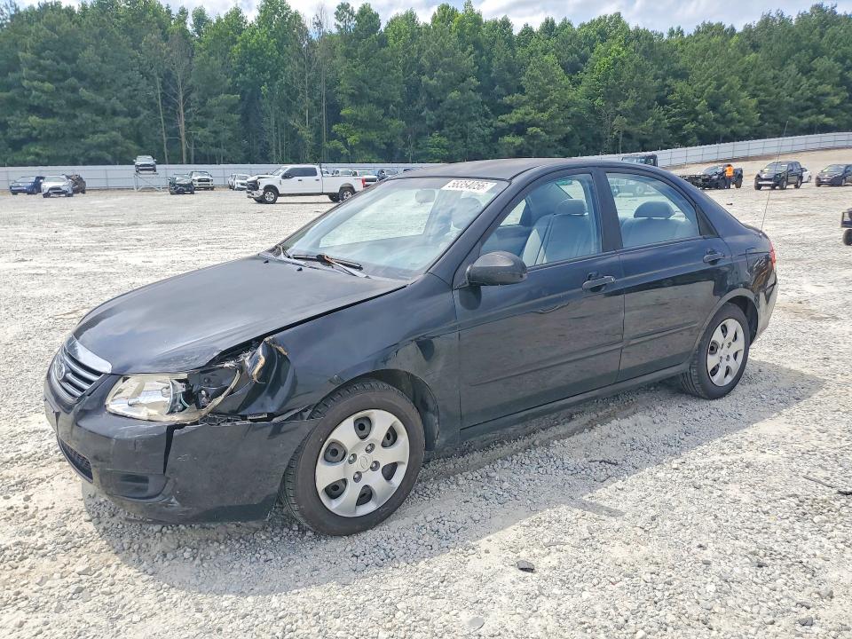 2007 Kia Spectra VIN KNAFE121275396126 COPART salvage auction — REAR END, Nc - Salvage Certificate Of Title, sold $425 on 2026-07-22 (photo 1)