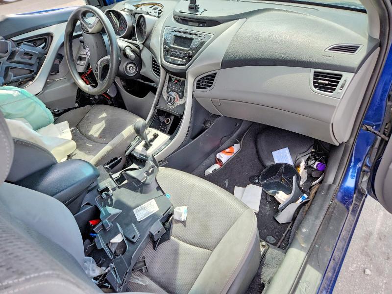 2013 Hyundai Elantra VIN KMHDH6AE8DU019834 COPART salvage auction — FRONT END, Fl - Cert Of Title Slvg Rebuildable, sold $375 on 2026-07-14 (photo 8)