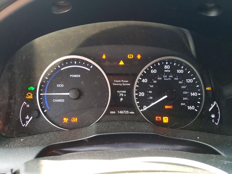 2013 Lexus Es 300h VIN JTHBW1GG8D2038858 COPART salvage auction — FRONT END, Ct - Cert Of Title-Salvage, sold $975 on 2026-07-17 (photo 9)