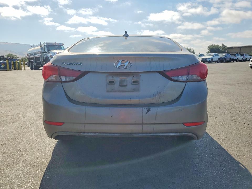 2014 Hyundai VIN 5NPDH4AE9EH524964 COPART salvage auction — FRONT END, Ca - Salvage Certificate, sold $675 on 2026-07-02 (photo 6)