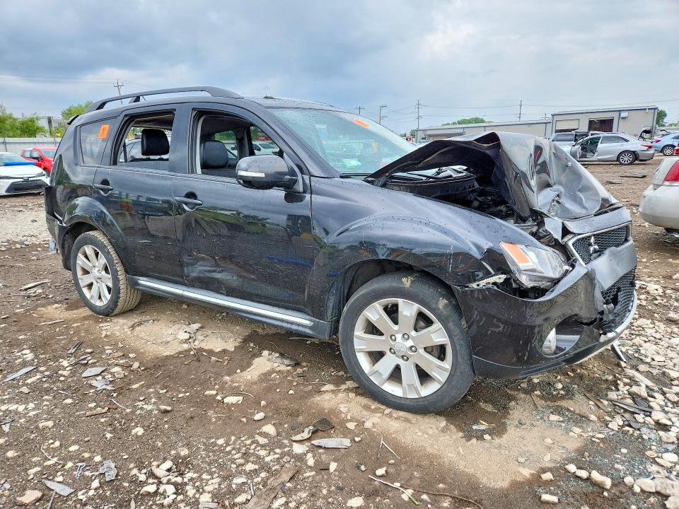 2012 Mitsubishi VIN JA4JT3AW6CU003752 COPART salvage auction — REAR END, Wv - Salvage Certificate, sold $225 on 2026-07-22 (photo 4)