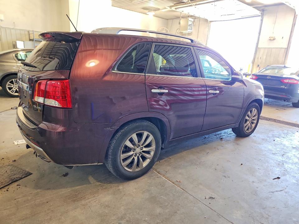 2012 Kia Sorento VIN 5XYKW4A29CG264864 COPART salvage auction — REAR END, Il - Salvage Certificate, sold $100 on 2026-07-21 (photo 3)