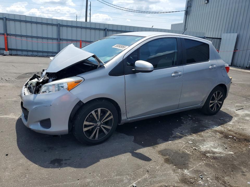 2012 Toyota Yaris VIN JTDKTUD37CD517224 COPART salvage auction — FRONT END, Fl - Cert Of Title Slvg Rebuildable, sold $1,050 on 2026-07-08 (photo 1)