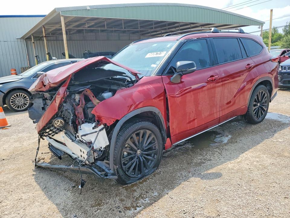 2023 Toyota Highlander VIN 5TDKDRAH1PS021968 COPART salvage auction — FRONT END, TX - CERTIFICATE OF TITLE, sold $175 on 2026-07-28 (photo 1)