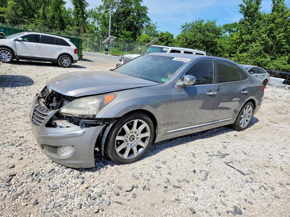 2011 Hyundai Equus VIN KMHGH4JF4BU029431 COPART salvage auction — FRONT END, Md - Cert Of Salvage < 75% Damage, sold $125 on 2026-07-21 (photo 1)