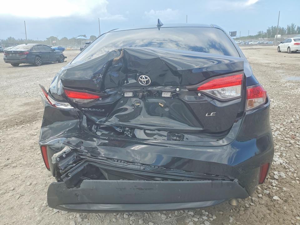 2022 Toyota VIN JTDEPMAEXNJ228396 COPART salvage auction — REAR END, FL - CERTIFICATE OF DESTRUCTION, sold $3,550 on 2026-07-02 (photo 6)